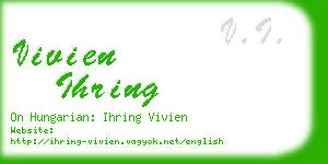 vivien ihring business card